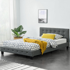 Čalouněná postel Manresa 120 x 200 cm | šedá č.1