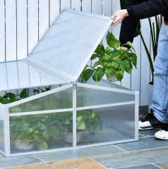 Zahradní polykarbonátový skleník | 100 x 100 x 48 cm č.3