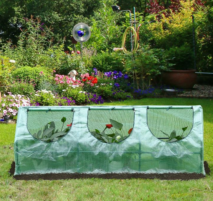 Goleto Zahradní fóliovník 180 x 60 x 60 cm | zelený