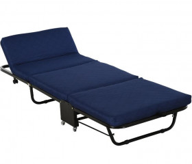 Skládací postel 184 x 65 x 26 cm | modrá č.2