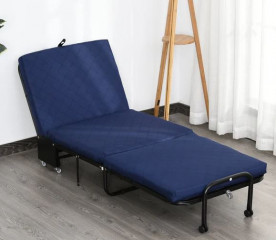 Skládací postel 184 x 65 x 26 cm | modrá