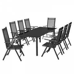 Zahradní hliníková sestava Milano | stůl + 8 židlí č.3