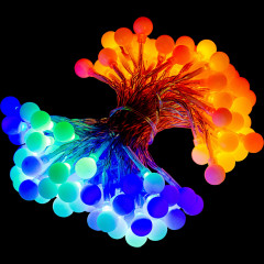Párty LED řetěz kuličky 50 LED 5 m | vícebarevné č.3