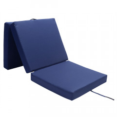 Skládací matrace 190 x 70 x 10 cm | tmavě modrá č.2