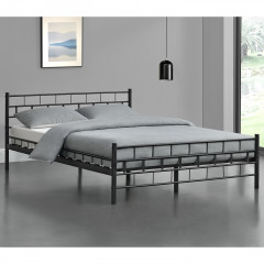 Kovová postel Malta 180 x 200 cm | černá