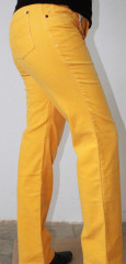 Dámské manžestrové kalhoty | Žluté č.2