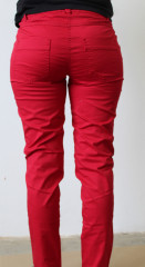 Dámské plátěné kalhoty | Červené č.2