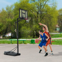 Basketbalový koš se stojanem 230–305 cm | černý č.2