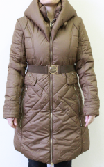 Dámský zimní kabát | Hnědý č.1