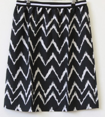 Dámská sukně | Černá s bílým vzorem č.1