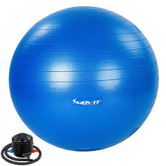 Gymnastický míč 55 cm s nožní pumpou | modrý č.1