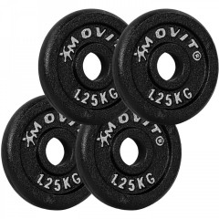 Litinová sada závaží na činky | 4 x 1,25 kg