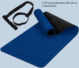Podložka na cvičení TPE 190 x 60 x 0,6 cm | tmavě modrá č.3