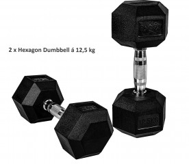 Jednoruční činky Hexagon | 2 x 12,5 kg č.3