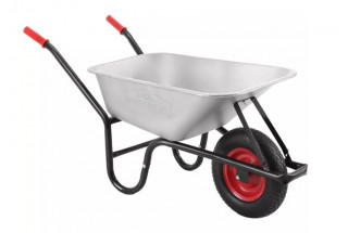 Zahradní kolečko 100 l / 250kg | stříbrné č.1