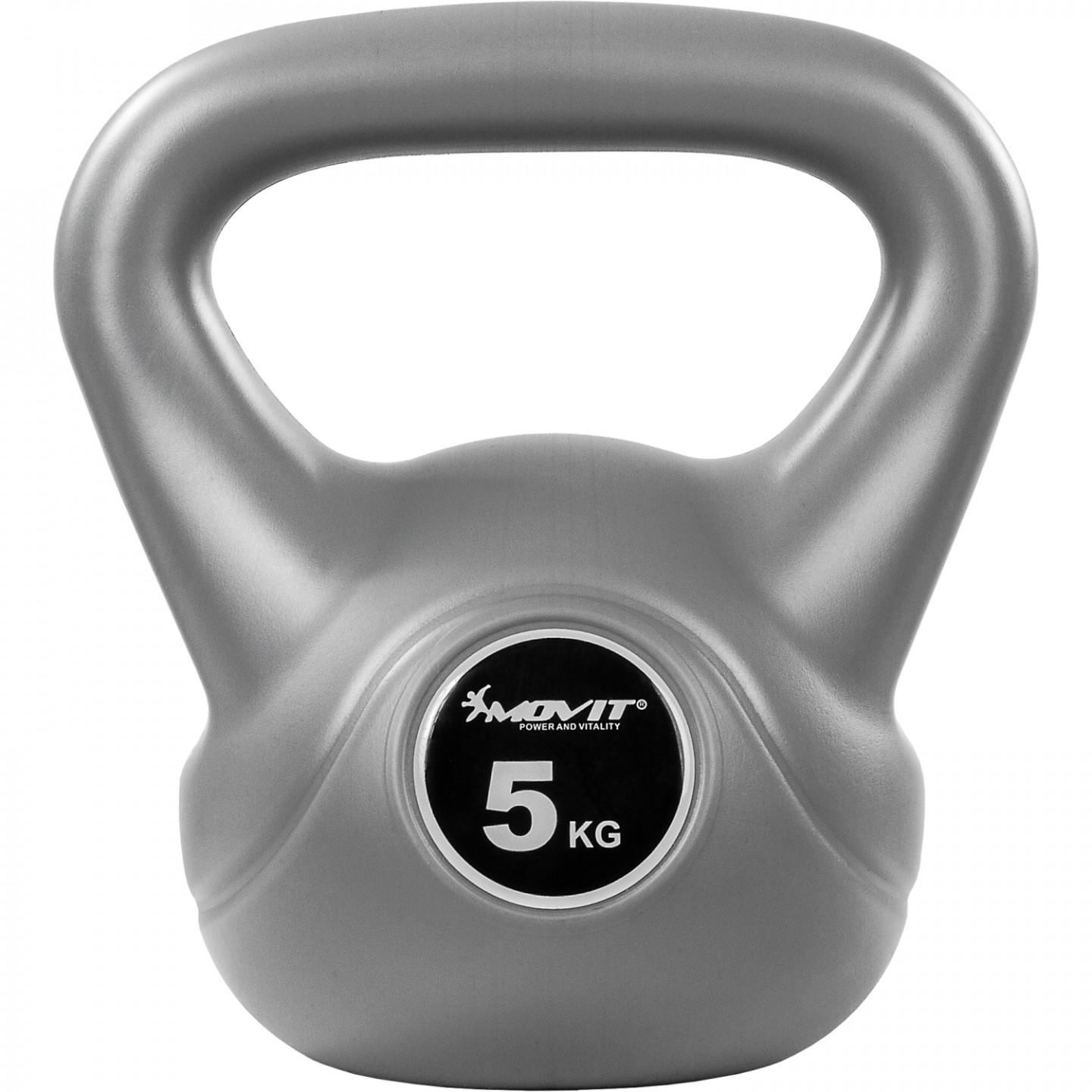 Kettlebell činka MOVIT 1 kg | šedá