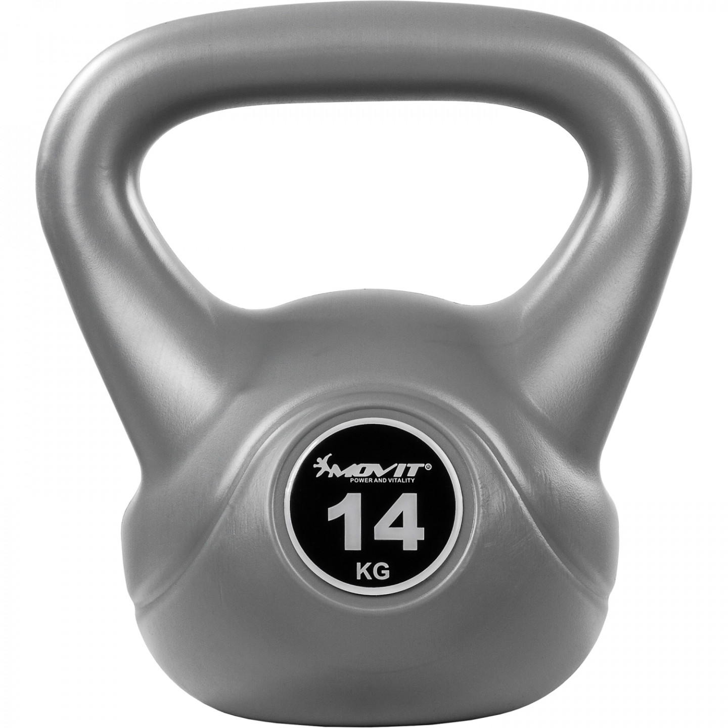 Kettlebell činka MOVIT 1 kg | šedá