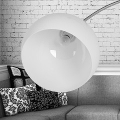Stojací oblouková lampa s mramorovou základnou 146-220 cm č.3
