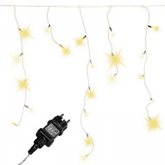 Vánoční LED řetěz déšť 15 m | teplá bílá 600 LED č.1