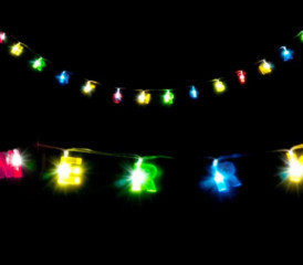Vánoční LED řetěz Merry Christmas | vícebarevný č.2