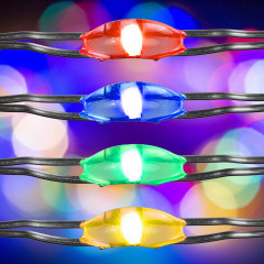 Vánoční LED řetěz 100 LED barevný | 2 kusy č.3