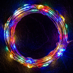 Vánoční LED řetěz 100 LED barevný | 2 kusy č.2
