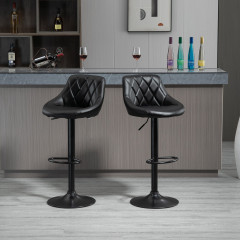 2x barová židle Karim | černá č.3
