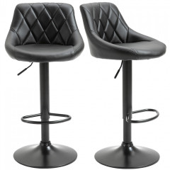 2x barová židle Karim | černá č.2