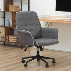 Čalouněná kancelářská židle 66 cm x 69 cm x 89,5-97 cm | šedá č.2