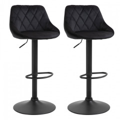 2x barová židle Kylie | černá č.3