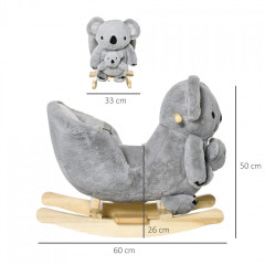 Houpací zvířátko koala se zvuky | 60 x 33 x 50 cm č.3