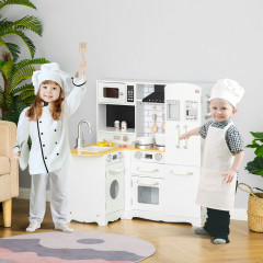 Dětská dřevěná kuchyňka | béžová + bílá č.2
