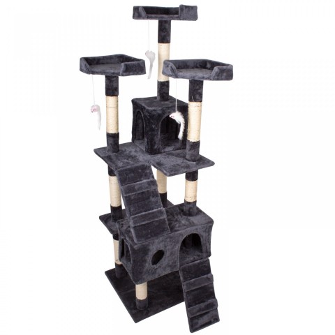 Škrabadlo pro kočky 170x62x75 cm | tmavě šedé (antracit) č.2