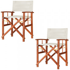 Dřevěné skládací židle | 2 kusy č.1