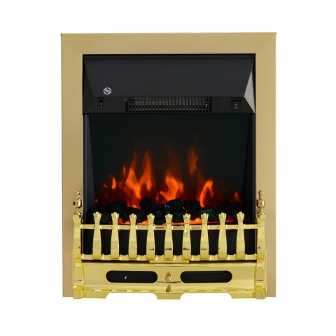 Elektrický krb LED 1000/2000W | zlatý č.2
