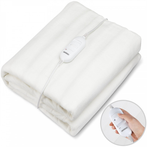 Vyhřívaná televizní deka 190 x 80cm | bílá č.2