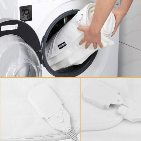 Vyhřívaná televizní deka 190 x 80cm | bílá č.4