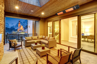 Infrazářič s dálkovým ovládáním 3000W | černý č.2