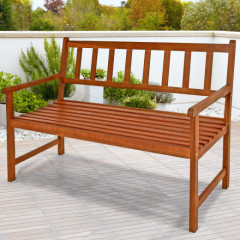 Zahradní lavička - akáciové dřevo | 120 cm x 50 cm x 90 cm č.1