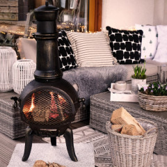 Zahradní litinový krb Chimenea č.2