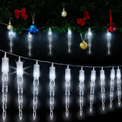 Vánoční LED řetěz rampouchy 8 m | bílá 80 LED č.1