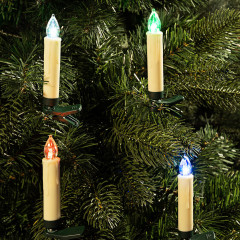 Vánoční svíčky na stromeček 30 LED | barevné č.2