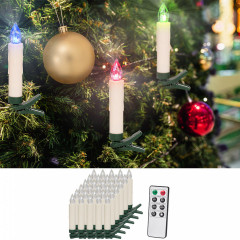 Vánoční svíčky na stromeček 30 LED | barevné č.1