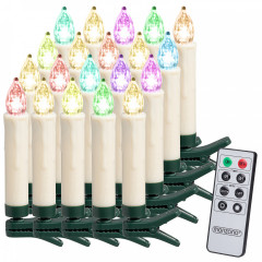 Vánoční svíčky na stromeček 20 LED | barevné č.2
