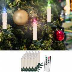 Vánoční svíčky na stromeček 20 LED | barevné č.1