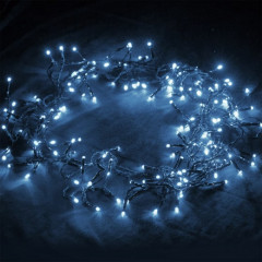 Vánoční LED osvětlení 10,5 m | modrá 160 LED č.2