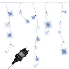 Vánoční LED řetěz déšť 5 m | studená bílá 200 LED č.1