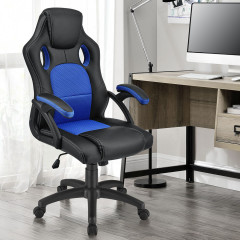 Kancelářská židle Racing design | modro-černá č.2