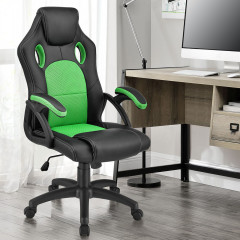 Kancelářská židle Racing design | zeleno-černá č.2