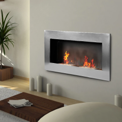 Krb bio ethanol 110 x 54 x 14 cm | stříbrný